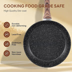 NEWBULIG 17-Piece Nonstick Cookware Set, Non-Toxic Pots and Pans - Image 6