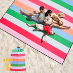 HIHOHO Beach Blanket Waterproof Sandproof Extra Large Beach Mat 79" X - Image 6