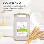Cutting Board for Kitchen, Wheat Straw Fiber Cutting Board, Dish Washer Safe - Image 4