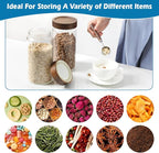 Glass Jar with Screw Top Lid 37oz Borosilicate Glass Spice Jars Seasoning - Image 3