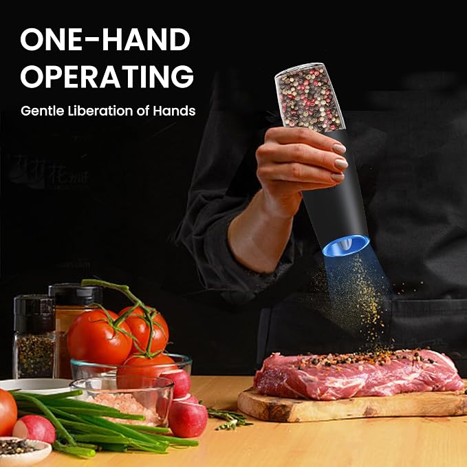 Rechargeable Salt And Pepper Grinder Set - Image 2