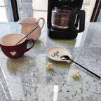Coffee Spoon Rest, Small Ceramic Coffee Spoon Holder, Porcelain Spoon Holder - Image 5