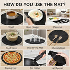12" Microwave Splatter Cover & Mat, Large Vented Collapsible Splatter Guard - Image 6
