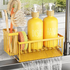 Cisily Yellow Dish Soap Dispenser Set, 16 fl Oz Dual Kitchen Soap Dispensers - Image 9