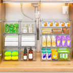 caktraie Acrylic Storage Drawers Set of 6, Plastic Organizer Bins - Image 4