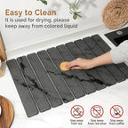 Large Stone Dish Drying Mat for Kitchen Counter, Quick Dry Stone Dishes Mats - Image 5