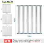 Roll Up Dish Drying Rack, 19.7" x 15.8" Over The Sink Dish Drying Rack - Image 2