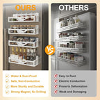Magnetic Spice Rack for Refrigerator, Space Saving Magnetic Shelf for Fridge - Image 6