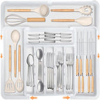 Homecor Silverware Organizer for Kitchen Drawer, Expandable Utensil Drawer by HOMECOR
