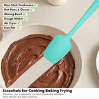 Silicone Spoon Spatula Set: 600ºF Heat Proof Food Grade Baking Essentials - Image 7