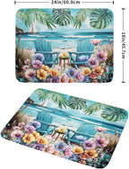 Spring Summer Sea Chair Dish Drying Mat - Image 2