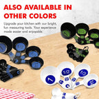 Chef Craft Easy to Read Plastic, Measuring Cup Set, 10 piece set - Image 7