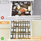 Spice Drawer Organizer with 28 Spice Jars and 216 Labels, Non-slip Rubber - Image 5