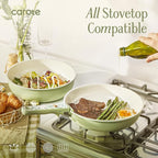 CAROTE 25-Piece Ceramic Cookware Set, Nonstick Pots and Pans Set - Image 4