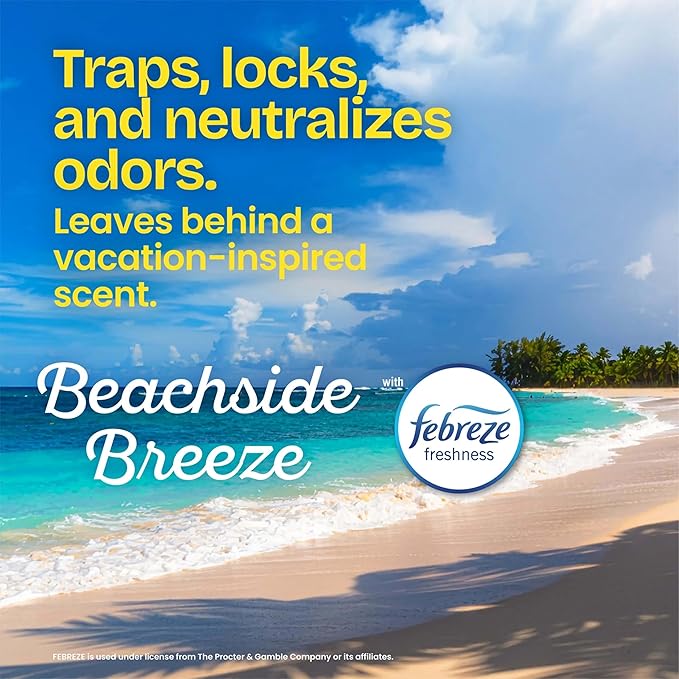 Glad Odorshield Small Drawstring Trash Bags, 4 Gal, Febreze Beachside Breeze - Image 3