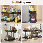 Sevenblue 3 Pack Under Sink Organizer, 2 Tier Slide Out Bathroom Cabinet - Image 6