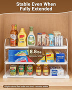 EVERIE Extendable 3-Tier Kitchen Cabinet & Pantry Organizer - Image 5