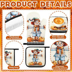 Fanfanwin 10 Pcs Thanksgiving Scarecrow Kitchen Decor Set Kitchen Towels Pot - Image 4