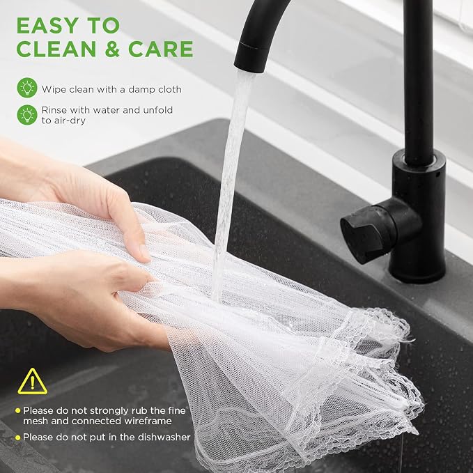 2 Pack Extra Large Mesh Food Covers - Image 7