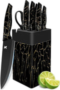 Knife Set, 8 Pieces Kitchen Knife Block Sets, High Carbon German Stainless Steel by Xanapon