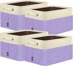 BALEINE 4 Pack Fabric Closet Storage Bins by BALEINE
