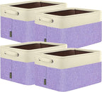 BALEINE 4 Pack Fabric Closet Storage Bins by BALEINE