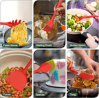 E-far Silicone Cooking Utensils Set, 25 Piece Kitchen Utensils - Image 6
