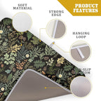 Black Green Botanical Dish Drying Mat - Image 4