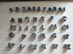 Mini Alphabet Number Cookie Cutters Sets of 37 Pieces Letter Mold Tools - Image 3