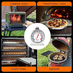 Stainless Steel Oven Thermometer 50-300°C/100-600°F, Analog Instant Read - Image 6
