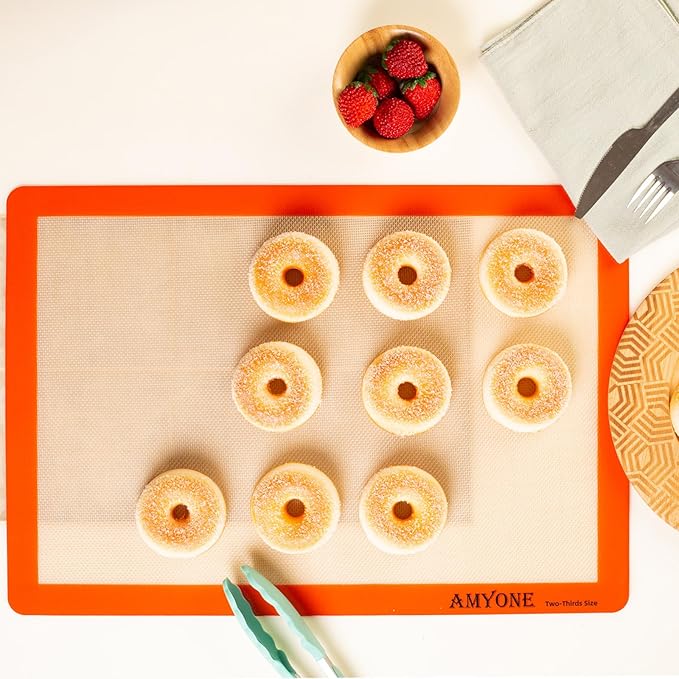 AMYONE Silicone Baking Mats for Two Thirds Size Pan, 2/3 Non-Stick Silicone - Image 4