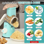 Ourokhome Rotary Cheese Grater Hand Crank, Kitchen Shredder Speed Mandolin - Image 5