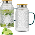 Buaic 2 PACK Glass Pitcher by Buaic