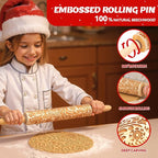 Christmas Gifts Wooden Embossed Rolling Pin - Image 6