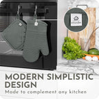 Extra Long Silicone Oven Mitts and Pot Holders Sets | Heat Resistant 500°F - Image 3