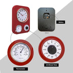 Lily's Home -9.5 Inch x 12.5 Inch -Retro Kitchen Wall Clock, Vintage Wall Clock - Image 5