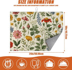 Spring Wild Flower Dish Drying Mat - Image 2