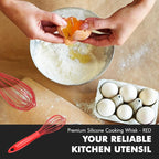 Chef Craft Premium Silicone Wire Cooking Whisk, 10.5 Inch - Image 5