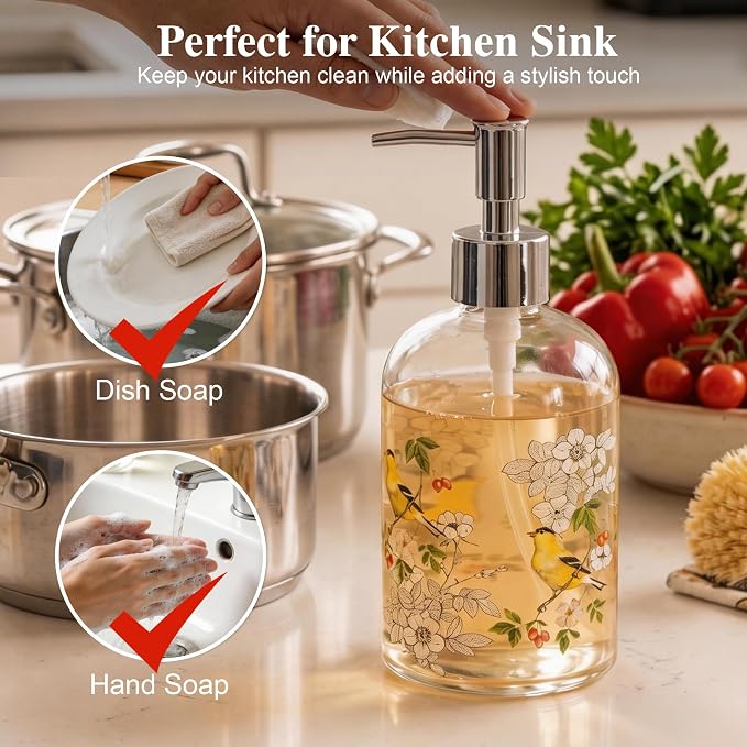 Topadorn 17oz Glass Soap Dispenser - Image 9