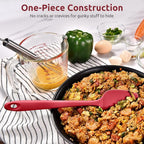 Heat Resistant Silicone Spoon Spatula: U-Taste 600ºF High Heat Flexible 11.38in - Image 8