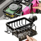 Kitchen Sink Faucet Organizer Multifunction Sponge Holder Organizer Sink Drain by Unknown