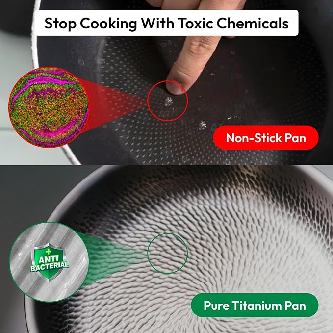 Plateful Titanium Pan For Cooking 12" - Image 3