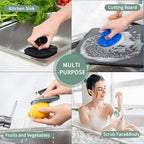 Silicone Sponge 3 Pack, BEAUTAIL Non-Scratch Scrub Sponges, - Image 6