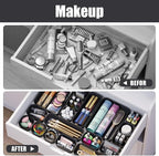 Plastic Drawer Organizers, Bathroom and Vanity Organizer Plastic Tray, Makeup - Image 6