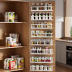 Over The Door Pantry Organizer, 8 Pack Spice Rack Wall Mounted & Hanging by Umomi