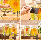 1 Gallon Glass Drink Dispensers - Image 5