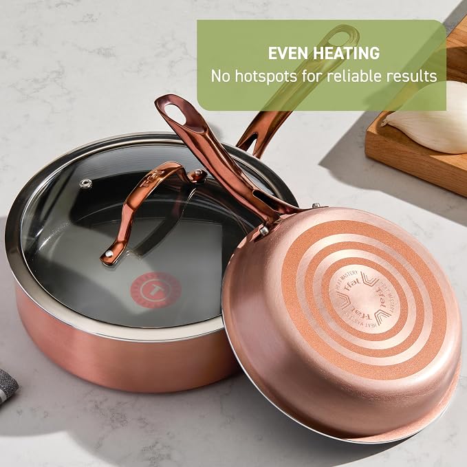 T-Fal Preserve Ceramic Nonstick Frying Pan 2-Pc Set, 8.5" & 11", Oven Broiler - Image 6