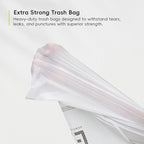 EKO Easy-Dispense Roll 80 Count Extra-Strong Drawstring Tall Kitchen Trash Bag - Image 6