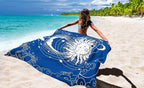 WIWIGO Beach Blanket Waterproof Sandproof Beach Mat 79" X 83"/10'x9'for 2-8 - Image 6