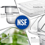 CURTA 6-Pack Full Size 2.5" Deep NSF Polycarbonate Food Pans | Dishwasher & - Image 5